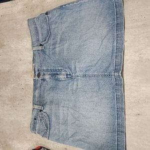 Womens blue jean skirt